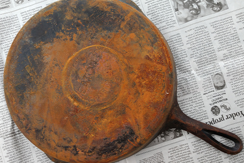 Restoring Cast Iron pan or pot