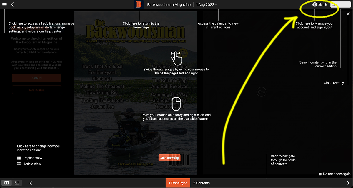 Backwoodsman Magazine Magazine Subscriber Services